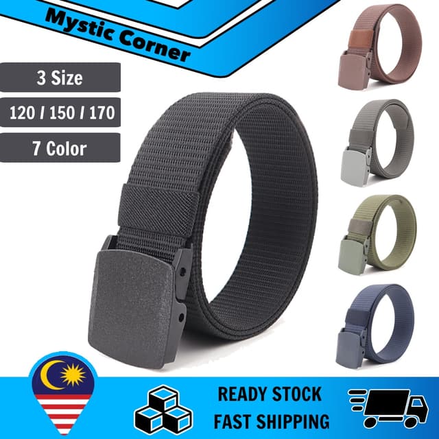 Men Tactical Style Belt Tali Pinggang Lelaki