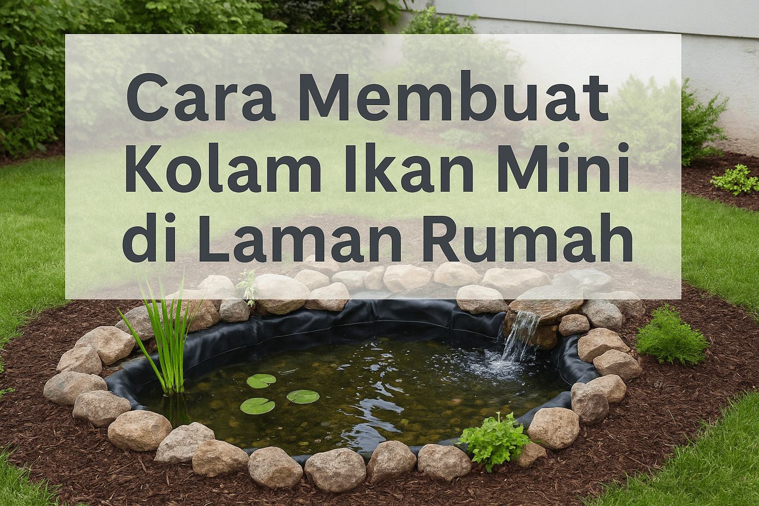Cara Membuat Kolam Ikan Mini di Laman Rumah